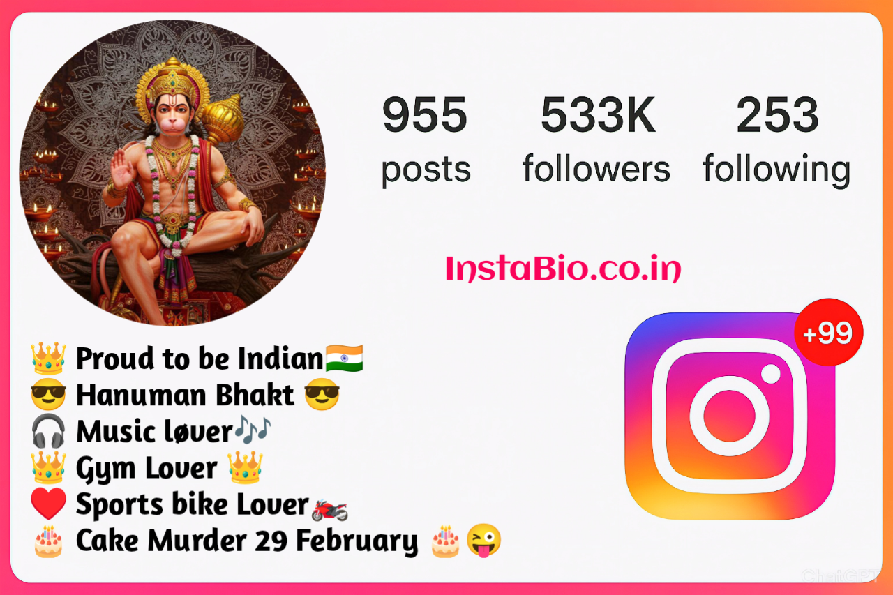 Bajrangbali Bio For Instagram