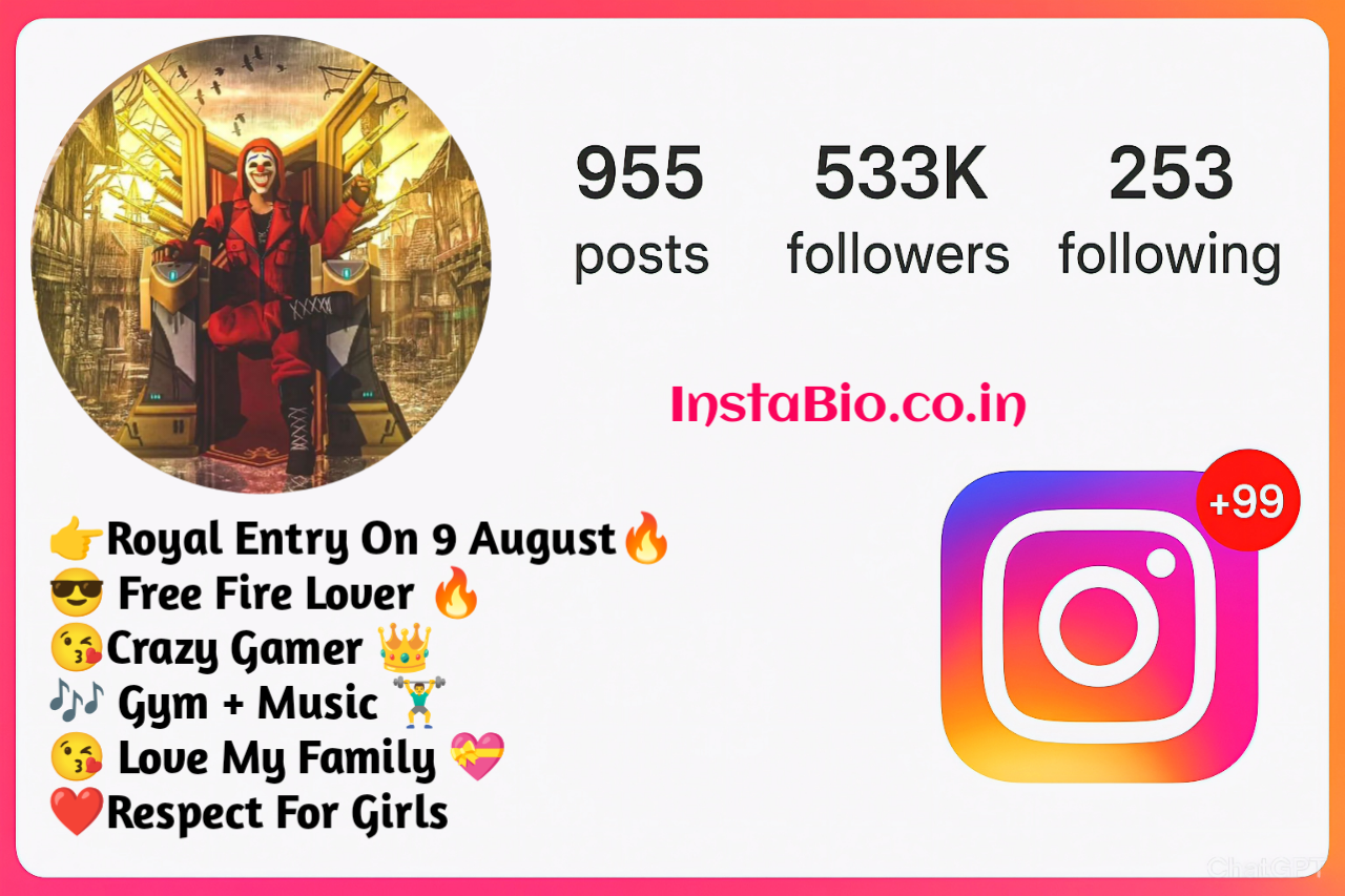 Free Fire Instagram Bio