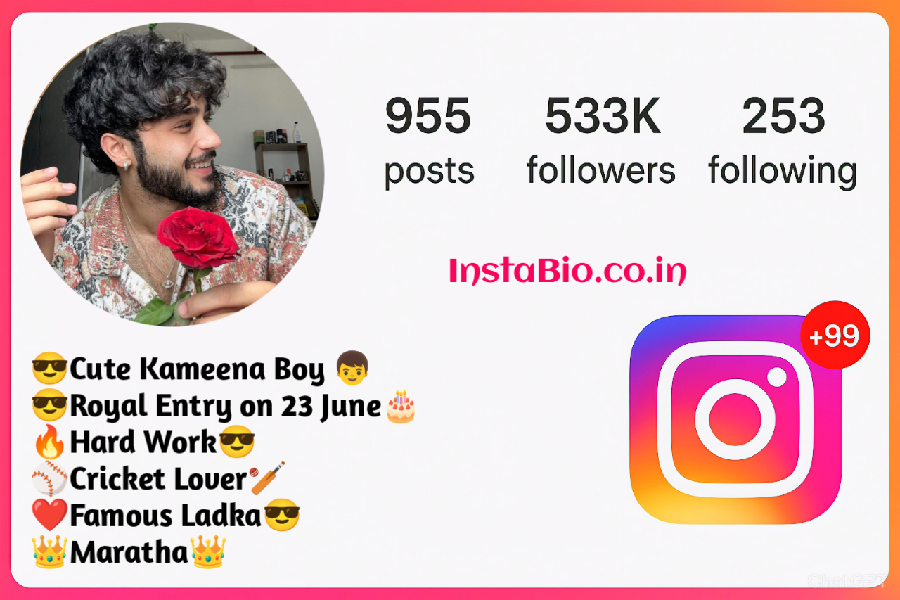 Insta Bio for Boys Instagram Bio For Boys Attitude