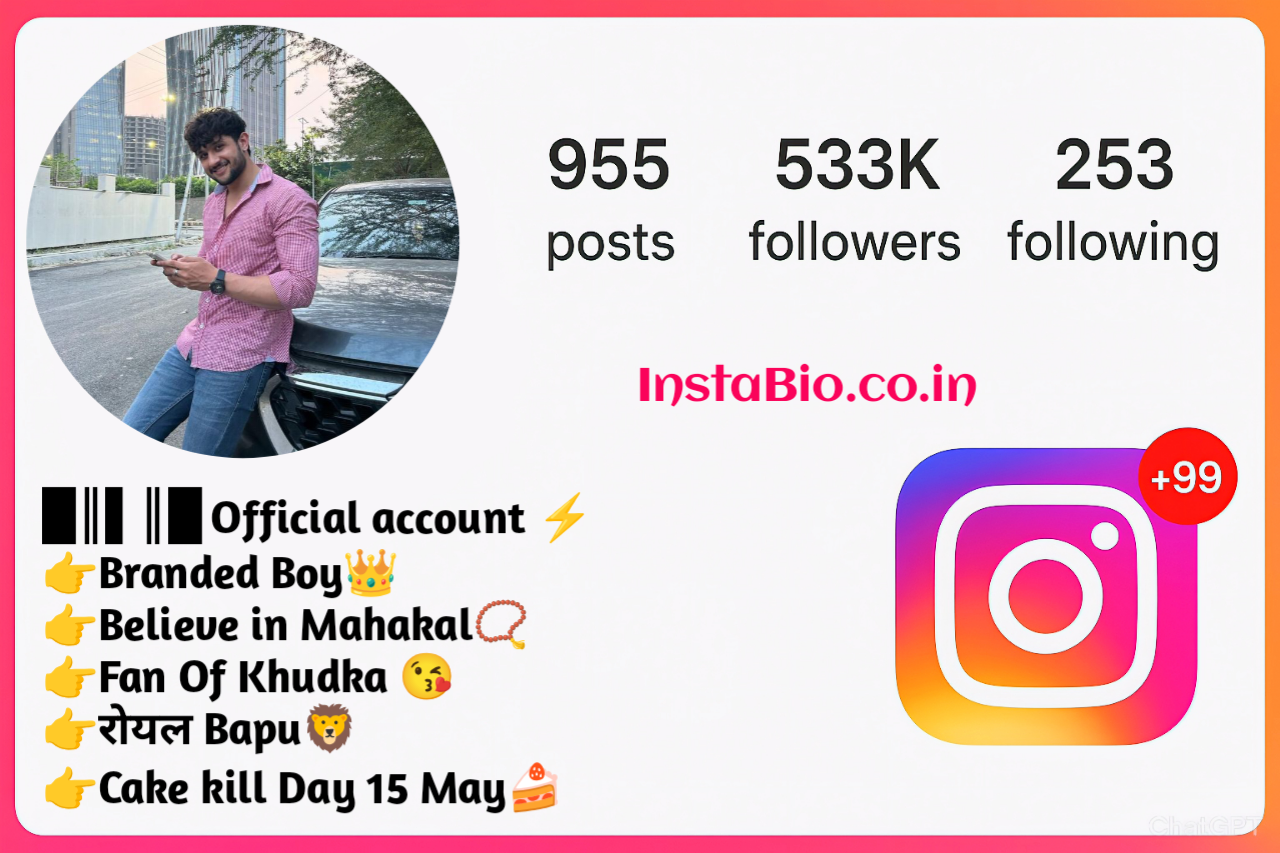 Insta Bio for Boys Instagram Bio For Boys Attitude